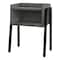 Monarch Specialties Accent Table - 23"H / Grey Stone-Look / Black Metal I 3584 - alternate 1